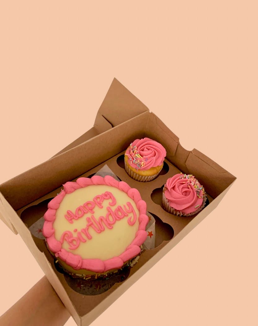 Kit de cake individual y cupcakes